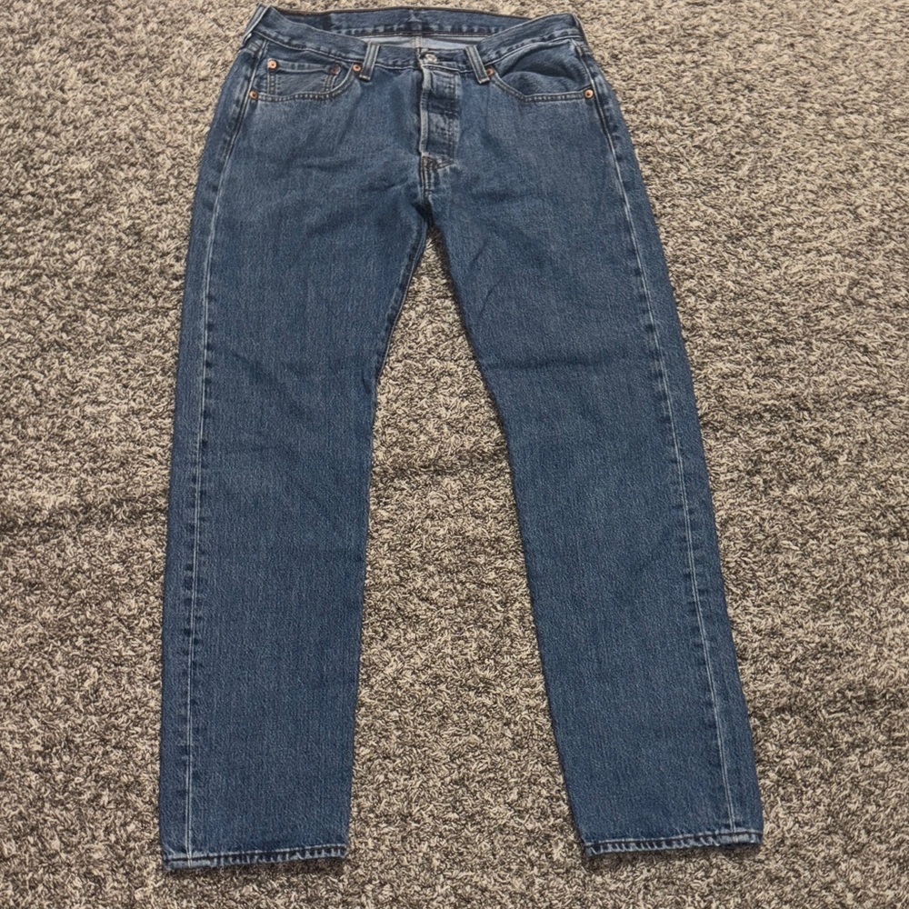 Levi's Men's Straight Blue Jeans - Picture 2 of 12